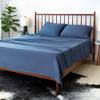 SHEEX Arctic Aire MAX Sheet Set, Ultrasoft Cooling Sheets with 1 Flat Sheet, 1 Fitted Sheet, and 2 Pillowcases, King, Denim view 1