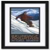 Brundage Ski Resort McCall Idaho Professionally Framed & Matted Art Print from Travel Artwork by Artist Paul A. Lanquist Framed Art Size: 18" x 24" view 1