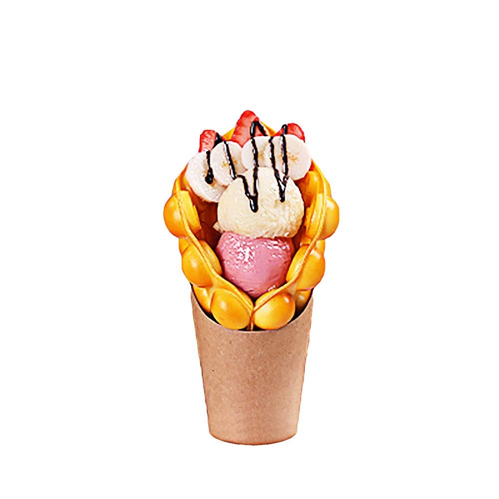 ALDKitchen Bubble Waffle Display | Artificial Bubble Waffle for Restaurants | Package Quantity 1 | Food Decoration (32)