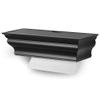 HealthyShelf Black ABS Plastic MultiFold Paper Towel Dispenser - Wall Mount Shelf - Handy Multi-Use Decorative Shelf Dispenser for Bath, Kitchen, Laundry Room view 1