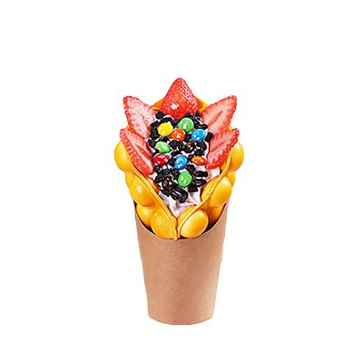 ALDKitchen Bubble Waffle Display | Artificial Bubble Waffle for Restaurants | Package Quantity 1 | Plant Product Type | Food Decoration (26)