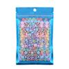 100PCS Clear/Color/Silver Mylar Foil Flat Ziplock Bags (12x22cm (4.7x8.6"), Blue) view 1