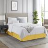 Nestl Yellow Bed Skirt Cal King Size - Cal King Bed Skirt 14 Inch Drop - Brushed Microfiber Bed Skirts - Hotel Quality Pleated Bed Skirt - Shrinkage & Fade Resistant view 4
