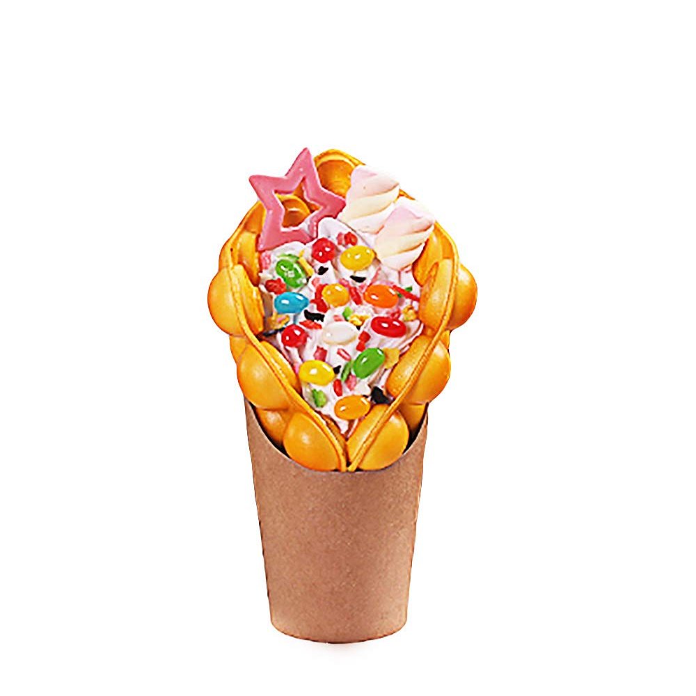 ALDKitchen Bubble Waffle Display | Artificial Bubble Waffle for Restaurants | Food Decoration (43)