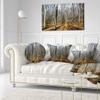 Designart Shade from Sun in Autumn Modern Forest Throw Cushion Pillow Cover for Living Room, Sofa 20" Round view 2