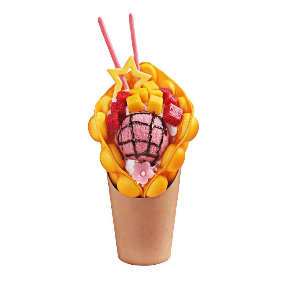 ALDKitchen Bubble Waffle Display | Artificial Bubble Waffle for Restaurants | Food Decoration (31)