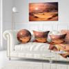 Designart Alien Planet 3D Rendered Computer Art' Landscape Throw Living Room, Sofa, High Quality Pillow Insert + Cushion Cover Printed On Both Side 20" Round view 2
