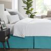 Nestl Teal Bed Skirt King Size - King Bed Skirt 14 Inch Drop - Brushed Microfiber Bed Skirts - Hotel Quality Pleated Bed Skirt - Shrinkage & Fade Resistant view 3