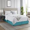 Nestl Teal Bed Skirt King Size - King Bed Skirt 14 Inch Drop - Brushed Microfiber Bed Skirts - Hotel Quality Pleated Bed Skirt - Shrinkage & Fade Resistant view 4