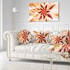 Designart Dance of Brown Exotic Flower' Floral Throw Cushion Pillow Cover for Living Room, Sofa 20" Round view 2