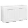Design House Brookings Shaker Fully Assembled Bridge Wall Kitchen Cabinet W3621, 36 W x 12 D x 21 H, Painted White, Solid Wood, Design House, 569293 view 1