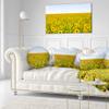 Designart Beautiful Sunflowers Garden' Floral Throw Cushion Pillow Cover for Living Room, Sofa 20" Round view 2