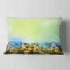 Designart White Flowers Garden in Soft Color' Floral Throw Lumbar Cushion Pillow Cover for Living Room, Sofa 12" x 20" view 1