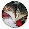 Designart Carnival in Venice in Italy' Floral Throw Cushion Pillow Cover for Living Room, Sofa 20" Round view 1