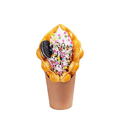 ALDKitchen Bubble Waffle Display | Artificial Bubble Waffle for Restaurants | Food Decoration (15)