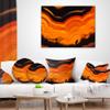 Agate Macro Orange' Abstract Throw Pillow & Cushion Pillow Cover for Living Room, Sofa view 3
