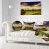 Designart Grand Teton National Park' Landscape Throw Living Room, Sofa, High Quality Pillow Insert + Cushion Cover Printed On Both Side 20" Round view 2