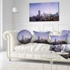 Designart Minato Mirai Yokohama at Twilight' Cityscape Throw Cushion Pillow Cover for Living Room, Sofa 20" Round view 2