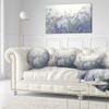 Designart Summer Foggy Light' Flower Throw Cushion Pillow Cover for Living Room, Sofa 20" Round view 2