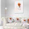 Designart Brown Puppy Dog Watercolor' Animal Throw Living Room, Sofa, High Quality Pillow Insert + Cushion Cover Printed On Both Side 20" Round view 2