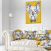 Designart Koala with Glasses and Bow Tie' Contemporary Animal Throw Living Room, Sofa, High Quality Pillow Insert + Cushion Cover Printed On Both Side 20" Round view 2