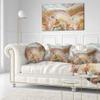 Designart Strips and Ovals on Agate' Abstract Throw Living Room, Sofa, High Quality Pillow Insert + Cushion Cover Printed On Both Side 20" Round view 2