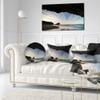 Designart Monsul Beach During Sunset' Seashore Throw Cushion Pillow Cover for Living Room, Sofa 20" Round view 2