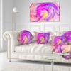 Designart Purple Mystic Psychedelic Texture' Abstract Throw Living Room, Sofa, High Quality Pillow Insert + Cushion Cover Printed On Both Side 20" Round view 2