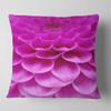 Designart Abstract Purple Flower and Petals' Floral Throw Living Room, Sofa, High Quality Pillow Insert + Cushion Cover Printed On Both Side 18 in. x 18 in view 1