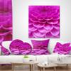 Designart Abstract Purple Flower and Petals' Floral Throw Living Room, Sofa, High Quality Pillow Insert + Cushion Cover Printed On Both Side 18 in. x 18 in view 3