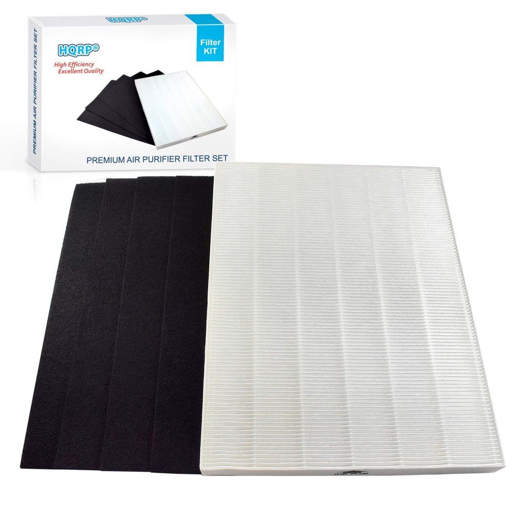 HQRP Filter Set (True HEPA + 4 Carbon) compatible with Winix P300, 5300, 5500, 6300, 5300-2, 6300-2, C535, AM90, WAC5300, WAC5500, WAC6300 PlasmaWave, Filter A 115115 Replacement