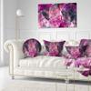Abstract Purple Fractal Illustration' Abstract Round Throw Pillow & Round Cushion Pillow Cover for Living Room, Sofa view 2