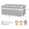 Rhino Trunk & Case Classic Large Trunk With Wheels 32"x18"x14", 1500+ lbs Capacity - Many Colors, Soft-Close Lid. Strong, USA Made Summer Camp Footlocker and Secure College Dorm Storage Chest view 2