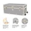 Rhino Trunk & Case Classic Large Trunk With Wheels 32"x18"x14", 1500+ lbs Capacity - Many Colors, Soft-Close Lid. Strong, USA Made Summer Camp Footlocker and Secure College Dorm Storage Chest view 4