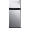 Avanti Apartment Refrigerator Freestanding Reversible Dual Doors Compact Design Full Fridge with Top Freezer, Adjustable Shelves, Full Range Temperature Control, with Crisper, 4.5-Cu.Ft, Metallic view 1