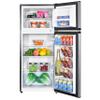 Avanti Apartment Refrigerator Freestanding Reversible Dual Doors Compact Design Full Fridge with Top Freezer, Adjustable Shelves, Full Range Temperature Control, with Crisper, 4.5-Cu.Ft, Metallic view 2