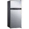Avanti Apartment Refrigerator Freestanding Reversible Dual Doors Compact Design Full Fridge with Top Freezer, Adjustable Shelves, Full Range Temperature Control, with Crisper, 4.5-Cu.Ft, Metallic view 3