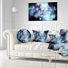 Designart Perfect Flowery Starry Sky' Abstract Throw Living Room, Sofa, High Quality Pillow Insert + Cushion Cover Printed On Both Side 20" Round view 2