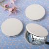 FASHIONCRAFT 5131 White Perfectly Plain Compact Mirror, Leatherette Hinged Mirror, Gift Favor, Pack of 1 view 1