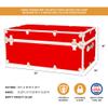 Rhino Trunk & Case Classic Large Trunk with Wheels 32"x18"x14", 1500+ lbs Capacity - Many Colors, Soft-Close Lid. Strong, USA Made Summer Camp Footlocker and Secure College Dorm Storage Chest view 2