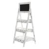Nearly Natural 3ft. White Washed Farmhouse Stand with Chalkboard view 1