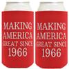 60th Birthday Gifts for All Making America Great Since 1966 2-Pack Can Drink Thermocoolers view 1