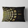 Abstract Fractal Gold Square Pixel' Abstract Throw Lumbar Pillow & Lumbar Cushion Pillow Cover for Living Room, Sofa view 1