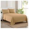 Twin XL Sheets - Breathable Luxury Sheets with Full Elastic & Secure Corner Straps Built In - 1800 Supreme Collection Extra Soft Deep Pocket Bedding Set, Sheet Set, Twin XL, Taupe view 1
