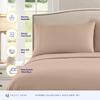 Twin XL Sheets - Breathable Luxury Sheets with Full Elastic & Secure Corner Straps Built In - 1800 Supreme Collection Extra Soft Deep Pocket Bedding Set, Sheet Set, Twin XL, Taupe view 2