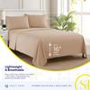 Twin XL Sheets - Breathable Luxury Sheets with Full Elastic & Secure Corner Straps Built In - 1800 Supreme Collection Extra Soft Deep Pocket Bedding Set, Sheet Set, Twin XL, Taupe view 3