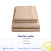 Twin XL Sheets - Breathable Luxury Sheets with Full Elastic & Secure Corner Straps Built In - 1800 Supreme Collection Extra Soft Deep Pocket Bedding Set, Sheet Set, Twin XL, Taupe view 4
