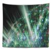 Designart ' Bright Blue Solar Bubbles Planet' Abstract Tapestry Blanket Dcor Wall Art for Home and Office, Created On Lightweight Polyester Fabric x Large: 92 in. x 78 in view 2