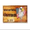 Family Established Wooden Sign, American Flag and Eagle, Veteran Gift, Patriotic Decor, Handmade, view 1