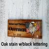 Family Established Wooden Sign, American Flag and Eagle, Veteran Gift, Patriotic Decor, Handmade, view 2